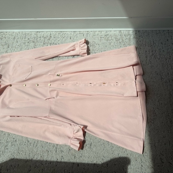 Rinascimento L EUC pink preppy tennis dress with gold buttons - Picture 10 of 15